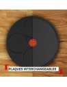 easy crep'party appareil ã  crãªpes ã©lectrique - 950 w - 2 plaques - 20 cm + 4 mini crãªpes - thermo-spot - plaques amovibl - g