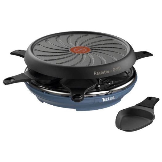 raclette/plancha/crãªpes - colormania - 850 w - 6 personnes - thermo-spot - bleu - gpe seb france - tefal
