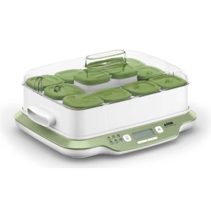yaourtiã¨re multi dã©lices express & vã©gã©tal - 600 w - 12 pots 140 ml - 6 prog. - mode yaourts express - vert - gpe seb france