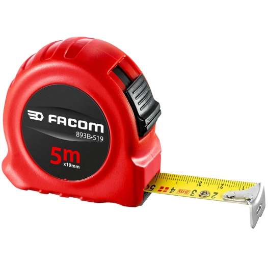 flexomètre abs série rouge 5 m x 19 mm