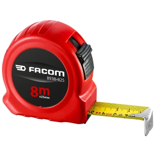 flexomètre abs série rouge 8 m x 25 mm