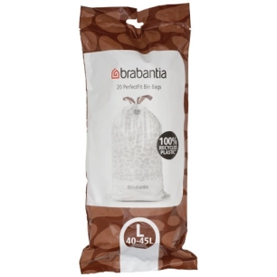 rouleau 20 sacs poubelles l 45l perfect fit - brabantia international bv