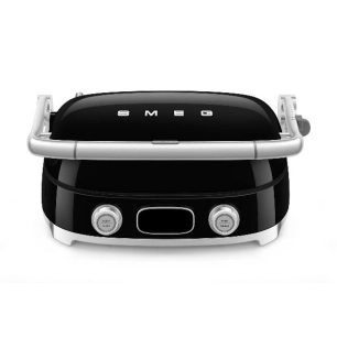 gril multifonction - 1680-2000 w - 60-230 â°c - 3 modes - 3 prã©rã©glages - 4 plaques - noir - smeg pem