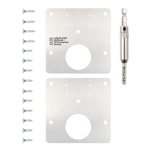 kit de réparation pour charnières à cuvette, côté porte, 17 pièces