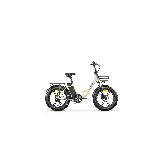 Vélo Fatbike électrique urbain Eletronbike OC20 Beige - 250W 48V 13Ah Roues 20
