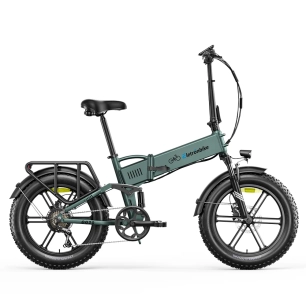 Vélo électrique pliant Fat Bike tout suspendu Eletronbike OG20 Vert - 250W 48V 13Ah