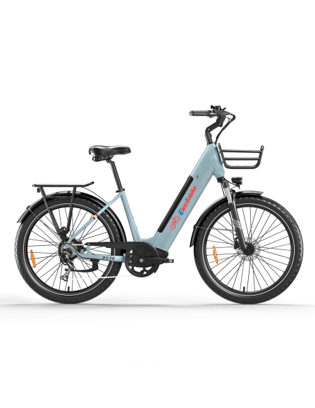 Vélo électrique hollandais grand confort Eletronbike OC26 Bleu - Capteur de Couple 48V 13.5Ah Roues 26x2.5