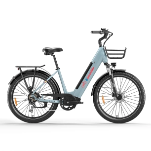 Vélo électrique hollandais grand confort Eletronbike OC26 Bleu - Capteur de Couple 48V 13.5Ah Roues 26x2.5
