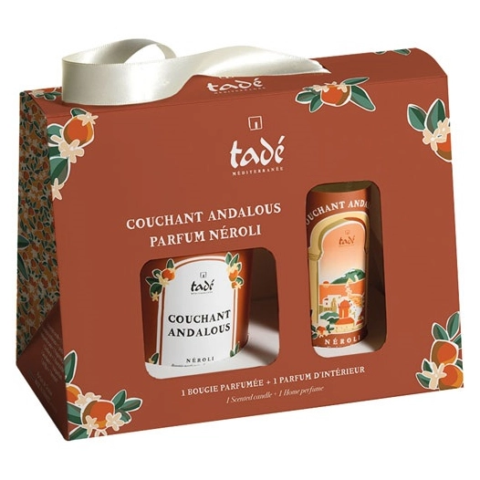 coffret senteur couchant andalous bougie et spray nã©roli - tpl ba tade pays du levant