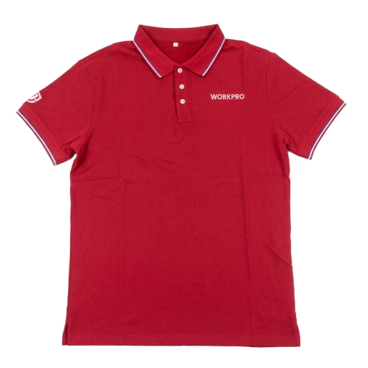 polo à manches courtes rouge, taille 2xl