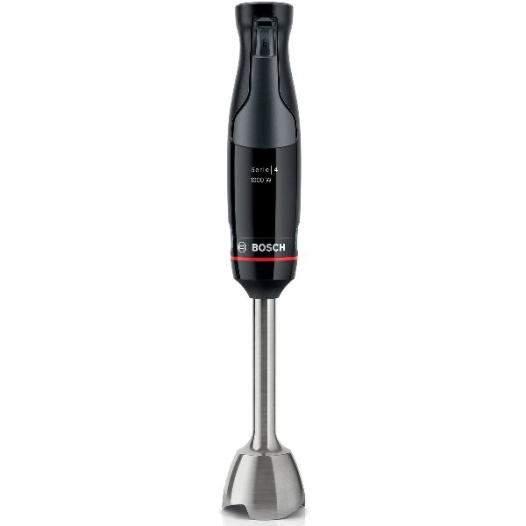 mixeur plongeant ergomaster - 1000 w - 4 lames - hachoir-blender 1,3 l - noir - bsh - bosch pem