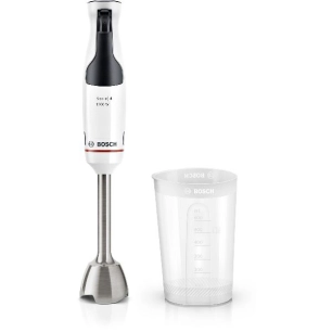 mixeur plongeant ergomaster - 1200 w - 4 lames - bol graduã© 600 ml - blanc - bsh - bosch pem