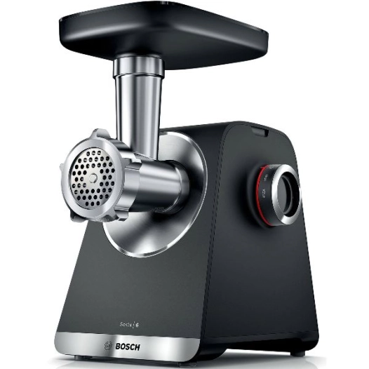 hachoir ã  viande blanc - multipower sã©rie 6 - 3,5 kg/min - 3 disques inox - 2 vitesses + inverse - noir, argent mã©tallis - bs