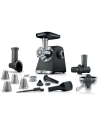 hachoir ã  viande blanc - multipower sã©rie 6 - 3,5 kg/min - 3 disques inox - 2 vitesses + inverse - noir, argent mã©tallis - bs