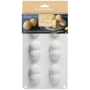 moule silicone trompe l å’il 6c cacahuete - carambelle sarl - scrapcooking