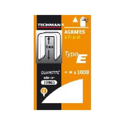 Agrafes Type E 14mm OUTIFRANCE Agrafes Type E robustes de 14mm pour agrafeuses compatibles. - OUTIFRANCE