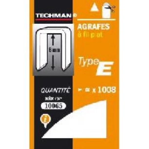 Agrafes Type E 14mm OUTIFRANCE Agrafes Type E robustes de 14mm pour agrafeuses compatibles. - OUTIFRANCE