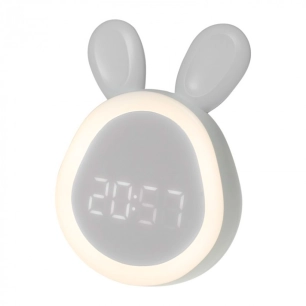 réveil rechargeable modèle lapin blanc