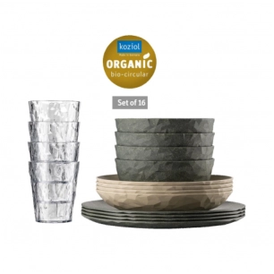 Set de vaisselle 16 pièces Göteborg incassable | Camping-car & Van - Koziol