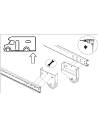 Roulettes Anti-Frottements Version Basse ANTARION AE1020 | pour porte-à-faux Camping-car