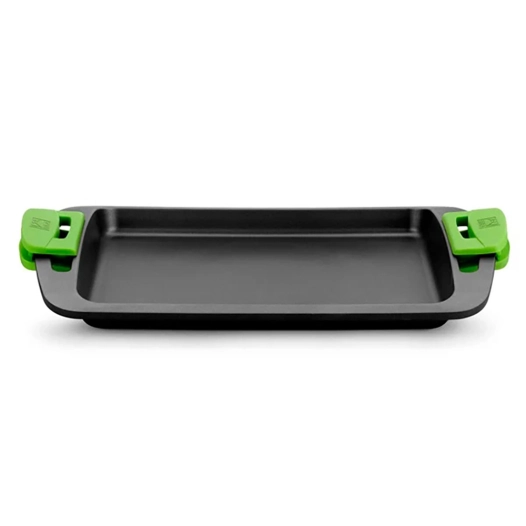 plancha lisse en fonte d'aluminium avec revêtement antiadhésif tricouche innovation prior 40 cm