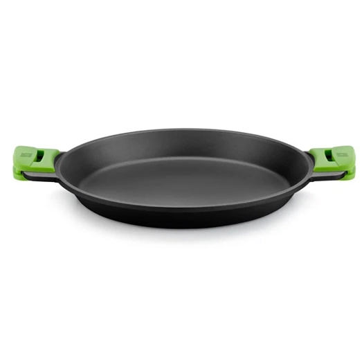 plat à paëlla en fonte d'aluminium avec revêtement antiadhésif tricouche innovation prior ø36 cm