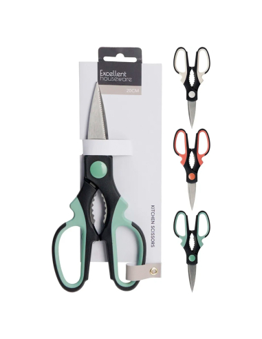 ciseaux de cuisine, couleurs assorties, 20 cm