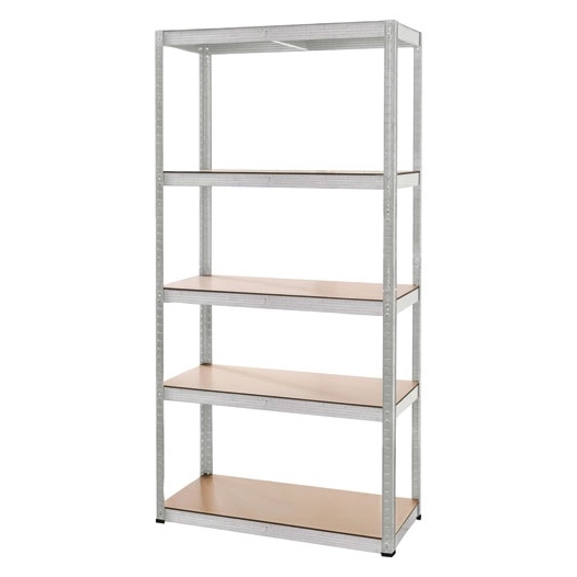 etagere metallique modulable 5 niveaux 180x90x40cm en acier - dofin