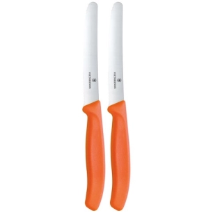 boite 2 couteaux tomate/table 11 cm orange - beligne et fils sas