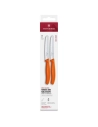 boite 2 couteaux tomate/table 11 cm orange - beligne et fils sas