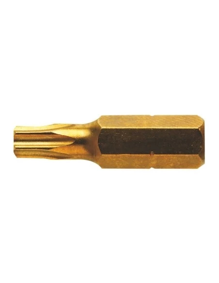 Embout de vissage 25 mm étoilé creux titane t40 1