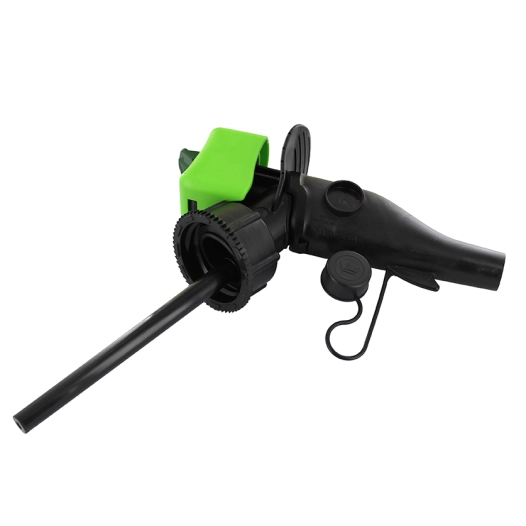 bec verseur smartcontrol, évite de trop remplir / de répandre lors de ravitaillement. commande à un boutton. remplissage rapide.