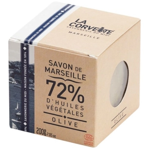 cube de savon de marseille 200g olive boite ecocert - compagnie du midi
