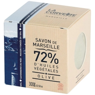 cube savon de marseille olive 300g boite ecocert - compagnie du midi