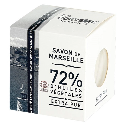 cube de savon de marseille extra pur 500g boite ecocert - compagnie du midi