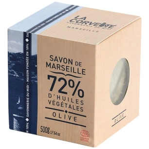 cube de savon de marseille 500g olive boite ecocert - compagnie du midi