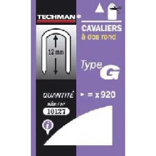 Cavaliers Type G 14mm OUTIFRANCE Fixation robuste pour câbles et gaines - OUTIFRANCE
