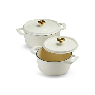 marmite avec couvercle en fonte émaillée, latte, 26 cm / 5,6 l