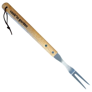 fourchette manche bois fsc 100% - garden max