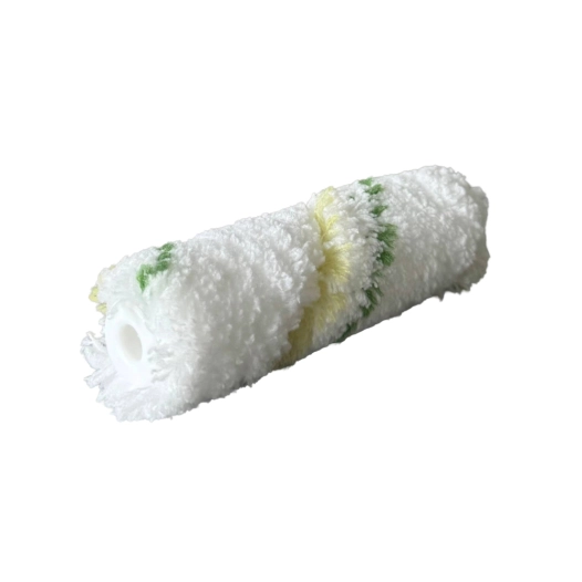 manchon à lasure rayé vert en microfibre manchon à lasure rayé vert en microfibre - color expert