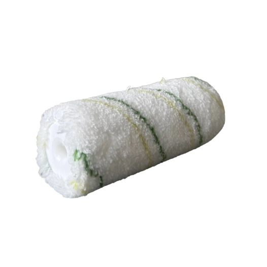 manchon à lasure rayé vert en microfibre manchon à lasure rayé vert en microfibre - color expert