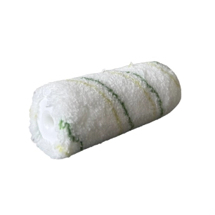 manchon à lasure rayé vert en microfibre manchon à lasure rayé vert en microfibre - color expert