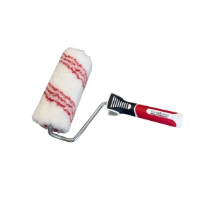 rouleau à peinture rayé rouge 18 cm rouleau à peinture rayé rouge 18 cm - color expert