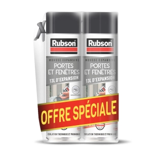 lot de 2 mousses expansives portes et fenêtres 500 ml lot de 2 mousses expansives portes et fenêtres 500 ml - rubson