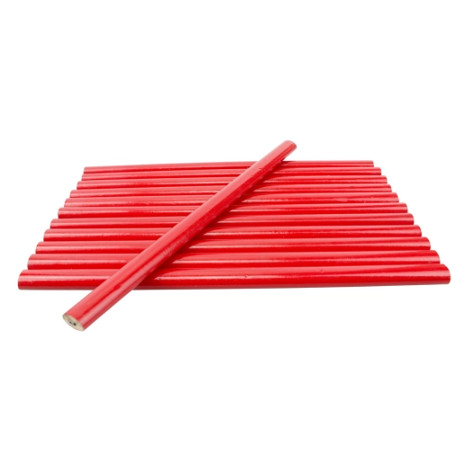 crayon de charpentier rouge en bois à mine hb crayon de charpentier rouge en bois à mine hb - fischer darex