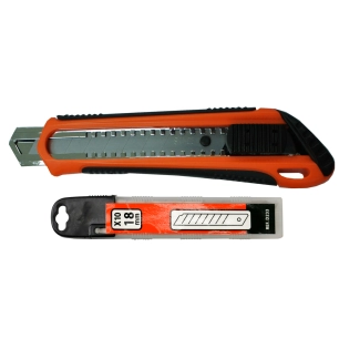 kit cutter 18 mm avec 10 lames cassables kit cutter 18 mm avec 10 lames cassables - fischer darex