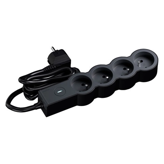 multiprise fb 4x2pt standard interrupteur 3m noir - legrand