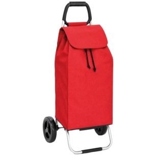 poussette 2 roues carlux uni rouge - 55l - sidebag sn