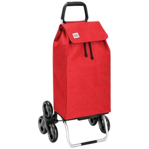 poussette 6 roues carlux uni rouge - 55 l - sidebag sn
