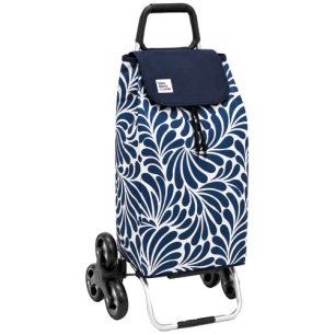 poussette 6 roues carlux imprimã© gouttes d'eau - 55 l - sidebag sn